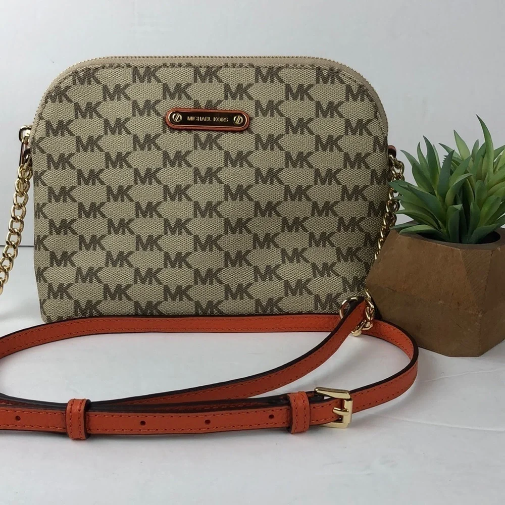 Michael Kors Cindy Signature Dome Crossbody